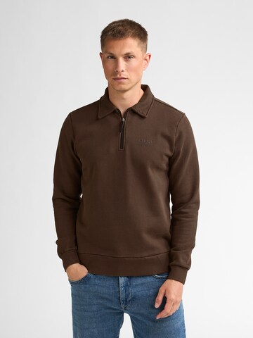 Petrol Industries Sweatshirt in Bruin: voorkant