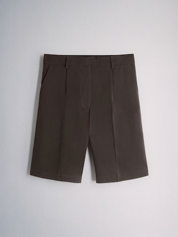 Regular Pantalon à plis The Set en beige