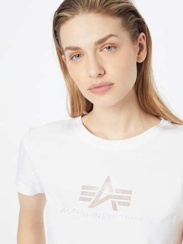 T-shirt ALPHA INDUSTRIES en blanc