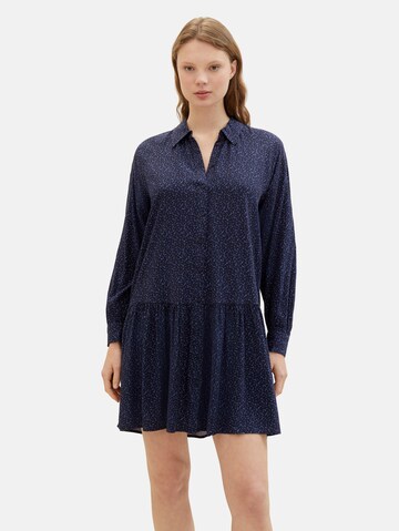 TOM TAILOR DENIM Shirt Dress in Blue: front