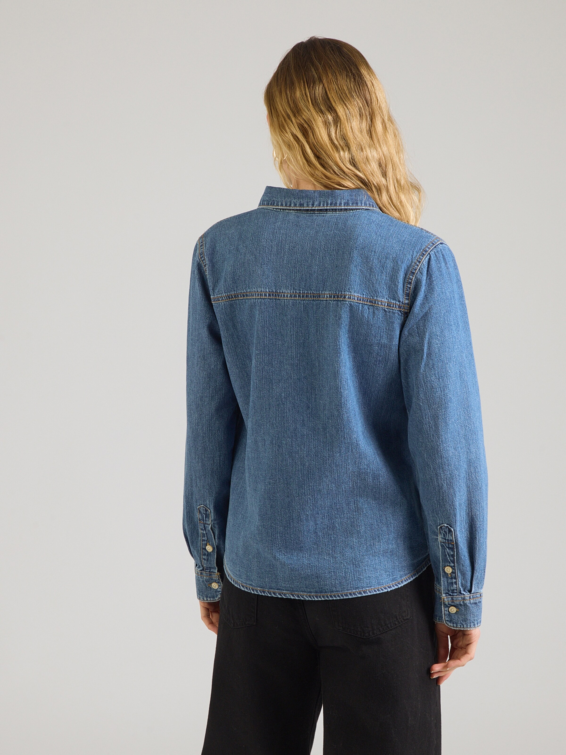 JJXX Blouse 'JXROSE' in Blue Denim | ABOUT YOU
