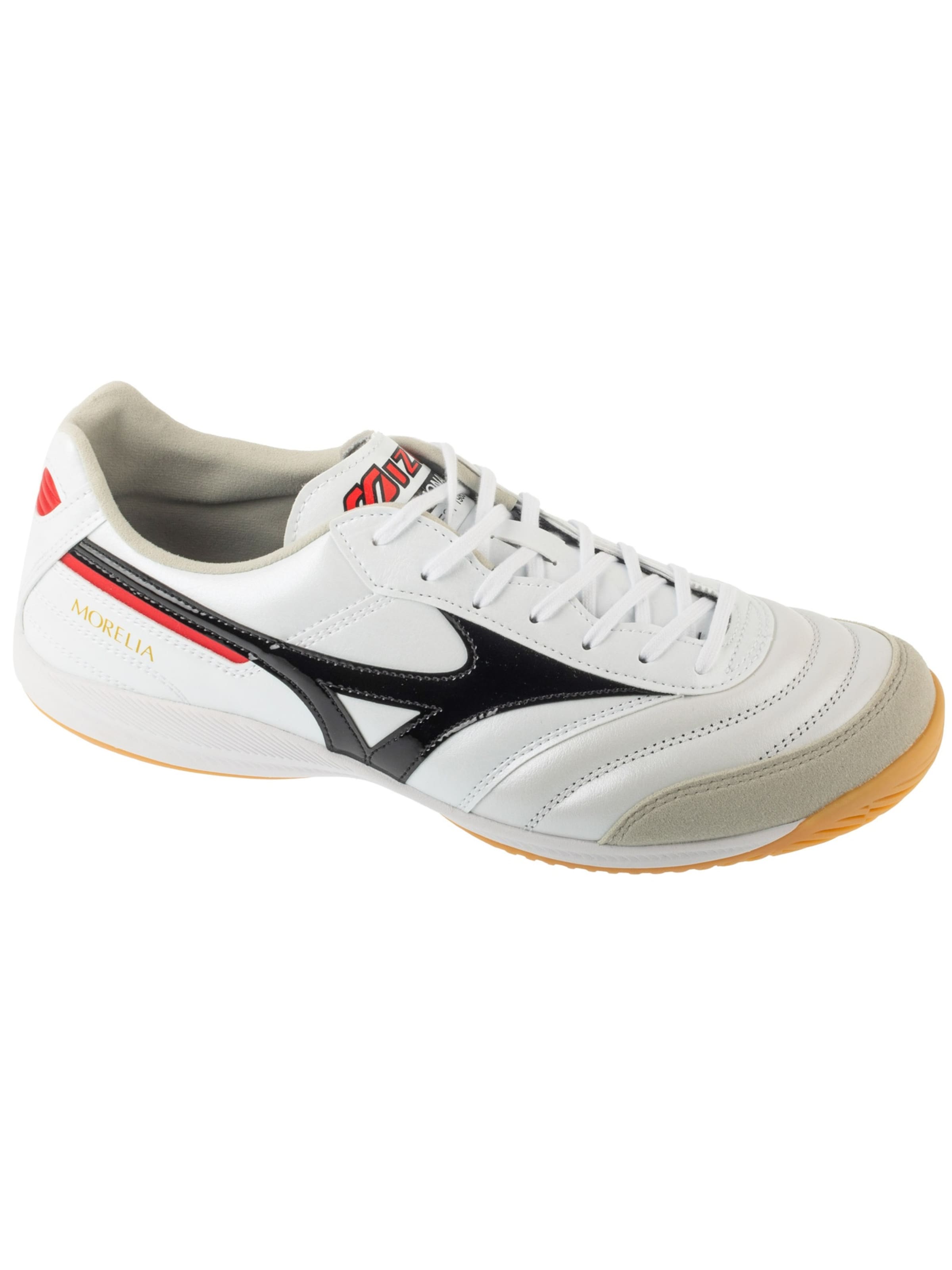 MIZUNO Soccer shoe 'Mizuno Morelia Sala Elite IN' in White: front