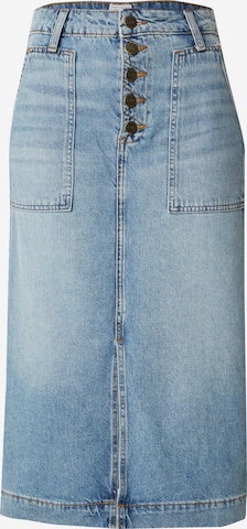 LeeSuknja 'PATCH POCKET MIDI SKIRT' - plava boja: prednji dio