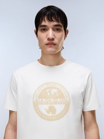 NAPAPIJRI T-Shirt  'S-Mahsa' in Weiß