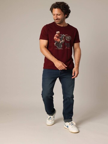 T-Shirt 'Badass' Deeluxe en rouge