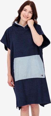 deproc Bademantel lang 'PARLEE BEACH' in Blau: Vorderseite