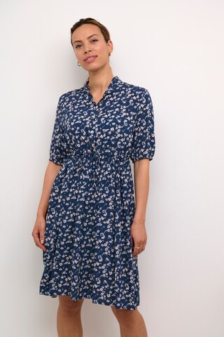 Cream Shirt dress 'Alora' in Blue: front