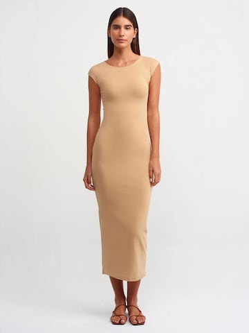 Dilvin - Vestido em castanho