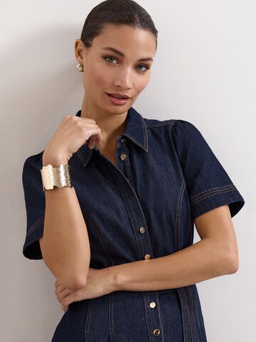 Phase Eight Dress in Blue: front