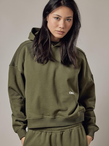 OWN Off With Nature Sweatshirt 'Cappuccio' i grøn: forside