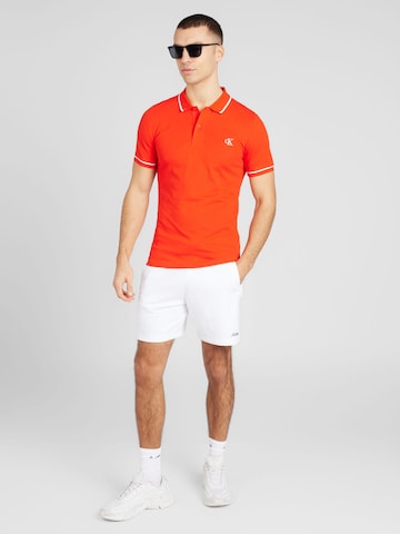 Calvin Klein Jeans Poloshirt in Rot