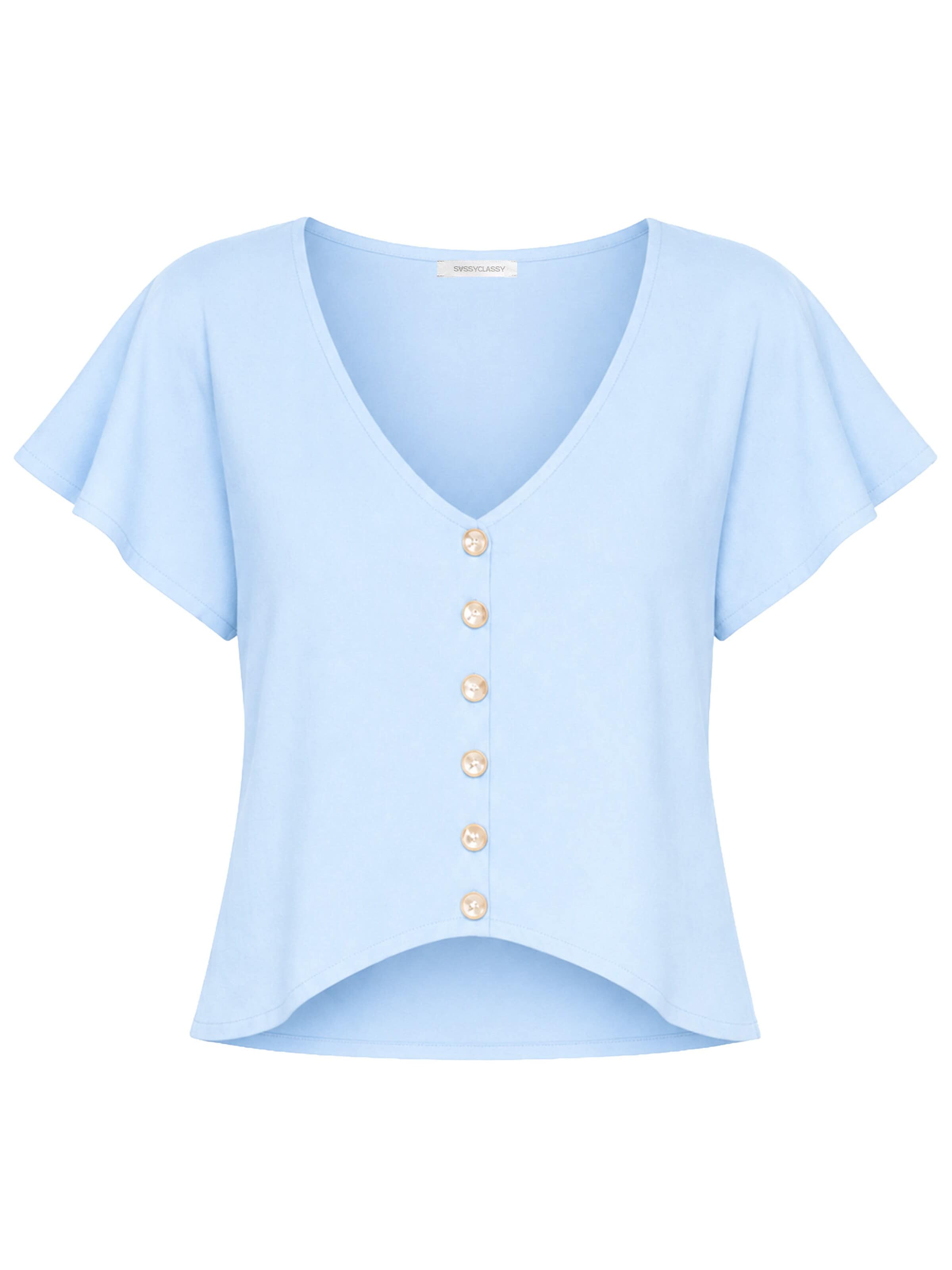 SASSYCLASSY Top in Blue: front