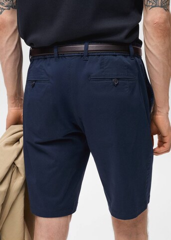 MANGO MAN Slimfit Shorts 'Gracia' in Blau