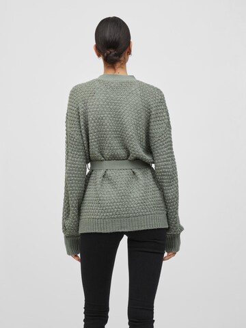 VILA Knit cardigan 'Liomy' in Green