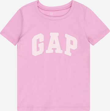 T-Shirt GAP en rose : devant