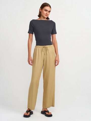 Dilvin Wide Leg Hose 'Hose'‌‌ in Grün: Vorderseite