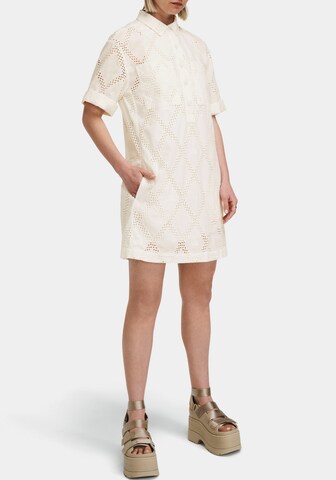 UGG Shirt Dress in White: front
