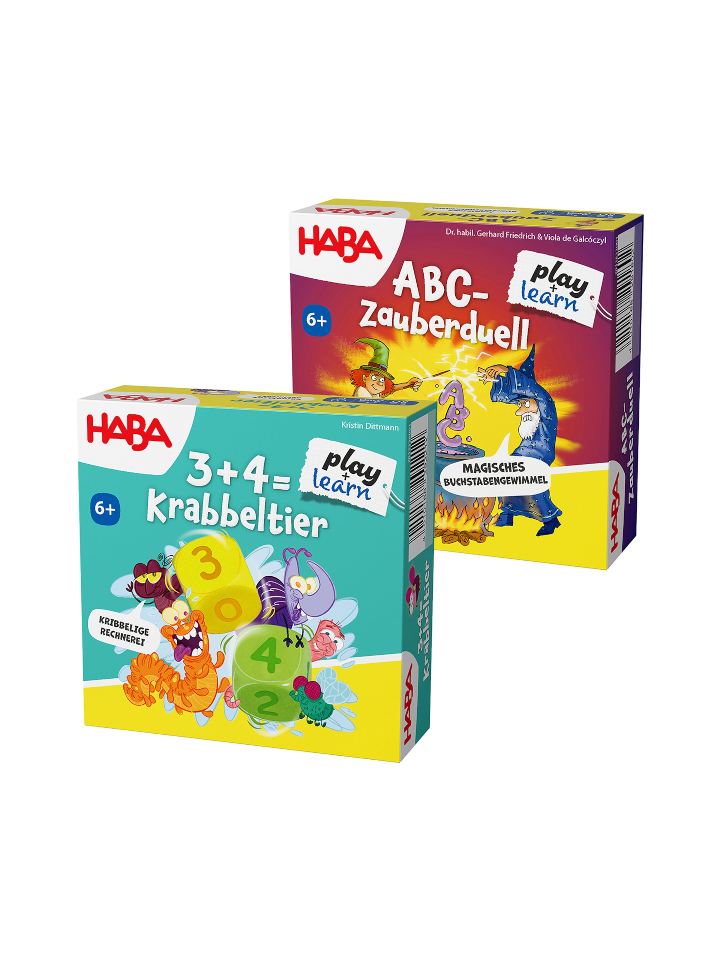 Jeux ' Spielerisches Lernen von Buchstaben & Rechnen ' HABA en mélange de couleurs : devant