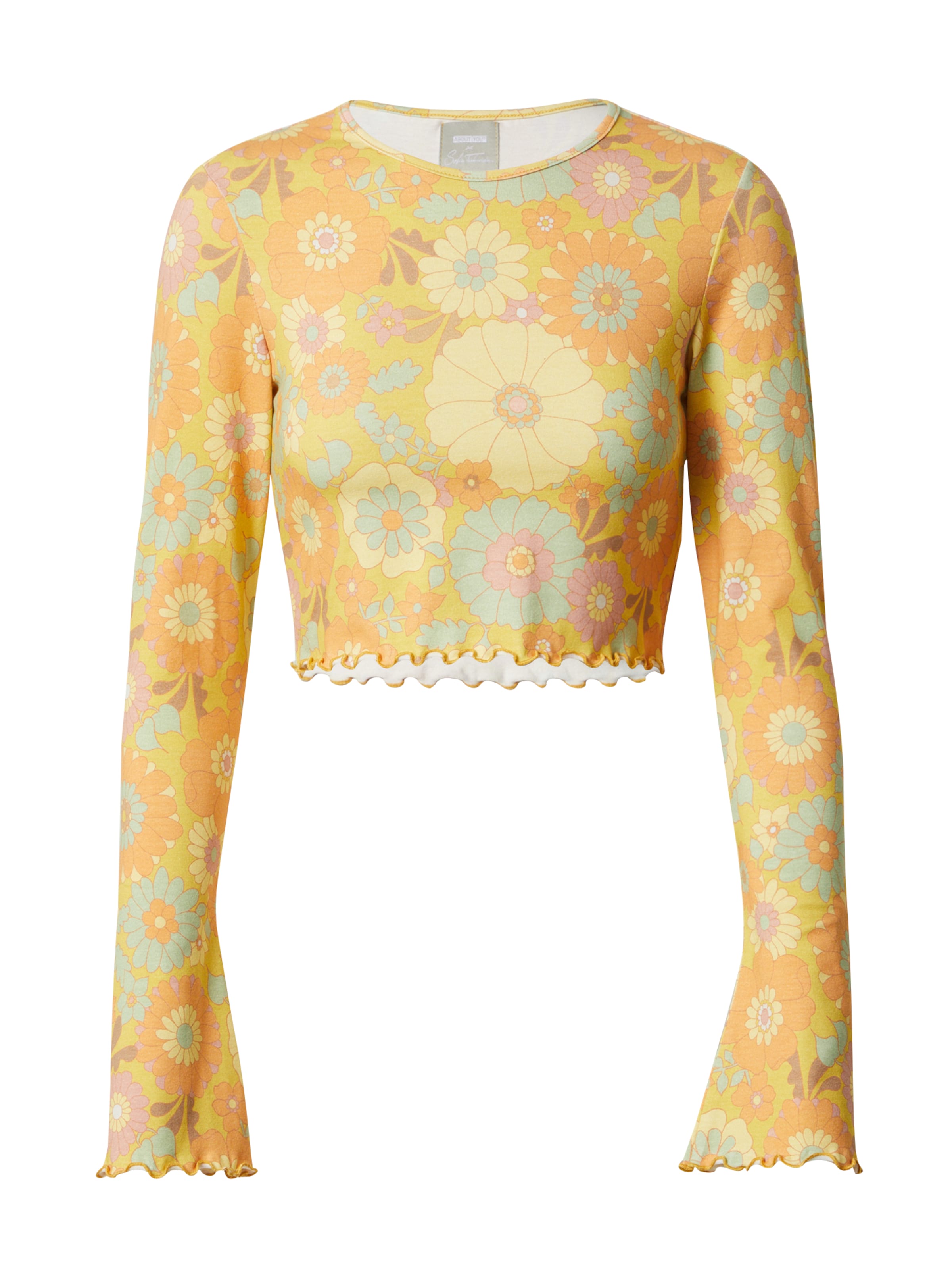 ABOUT YOU x Sofia Tsakiridou Shirt 'Lynn' in Gelb: Vorderseite