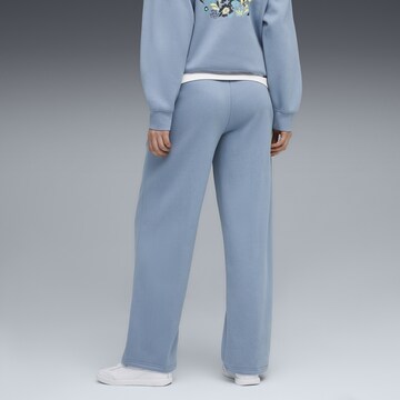 PUMA Wide leg Trousers 'Essentials Nature 2.0' in Blue