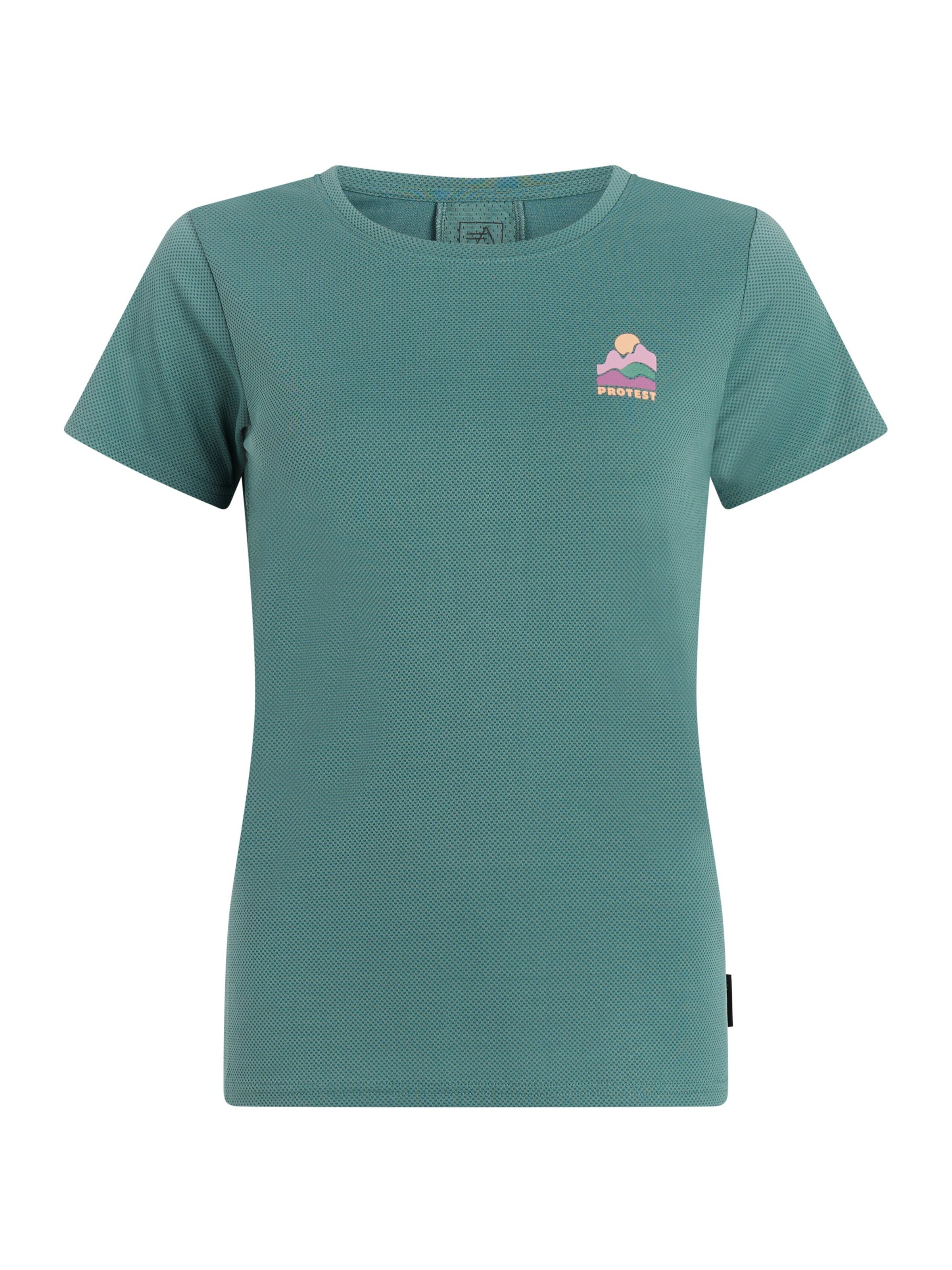 PROTEST Shirt 'PRTMotion' in Groen: voorkant