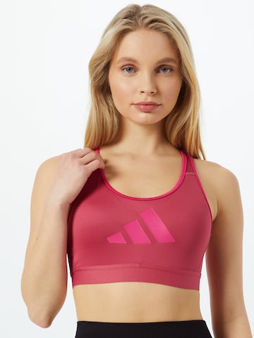 ADIDAS PERFORMANCE Bustier Športni nederček 'Don't Rest' | roza barva: sprednja stran