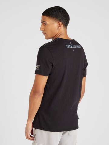 T-Shirt 'North Sea Trail' CAMP DAVID en noir