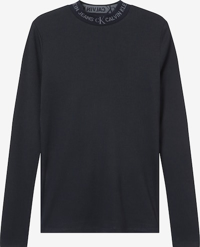 Calvin Klein Jeans T-Krekls pelēks / melns, Preces skats