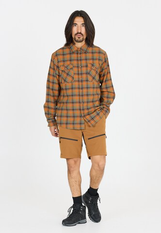 Whistler Regular fit Athletic Button Up Shirt 'Bargo' in Orange