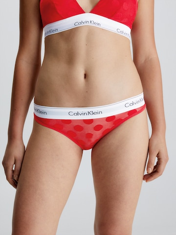 Slip Calvin Klein Underwear en rouge : devant