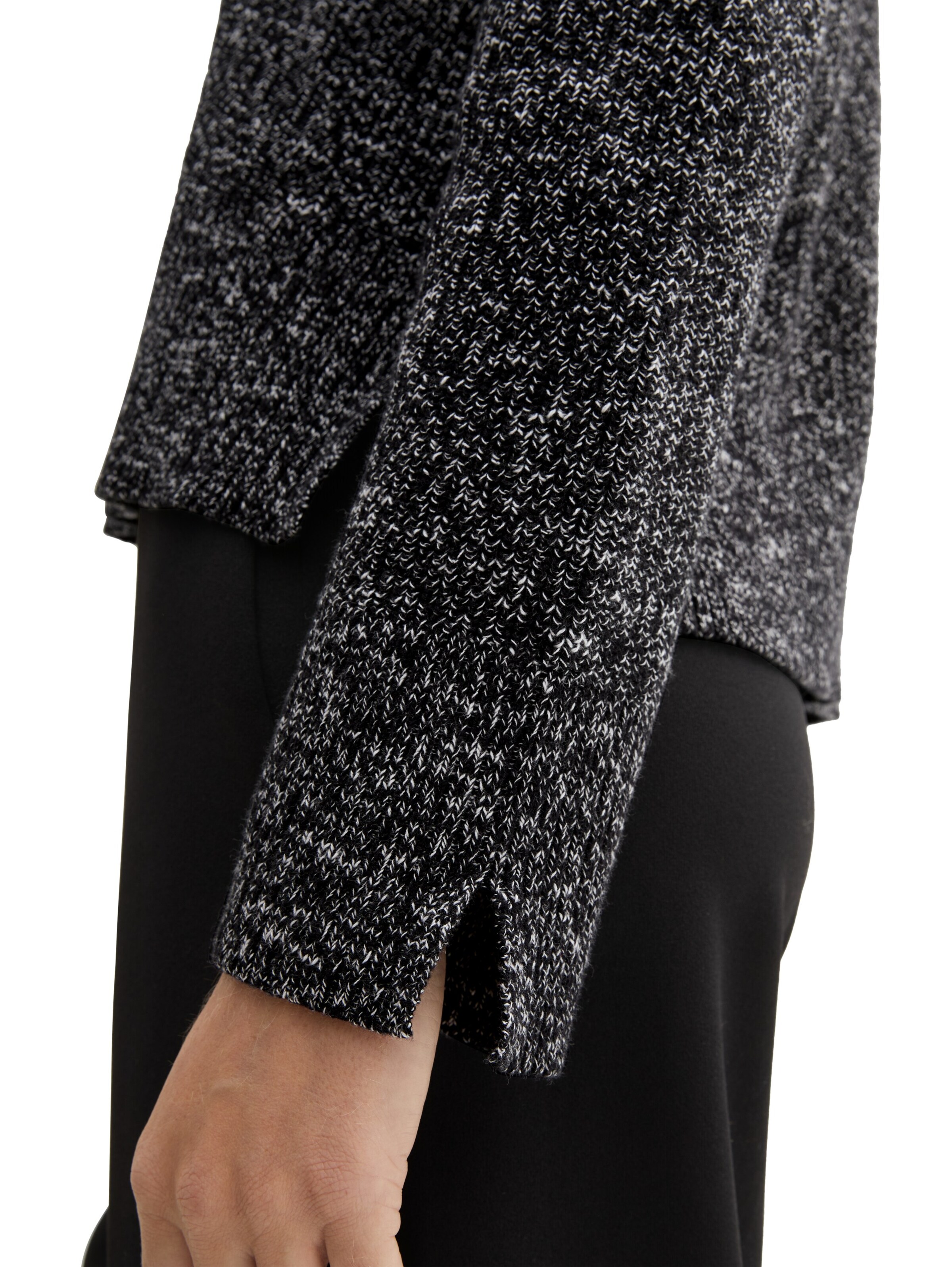 TOM TAILOR Sweater in Black