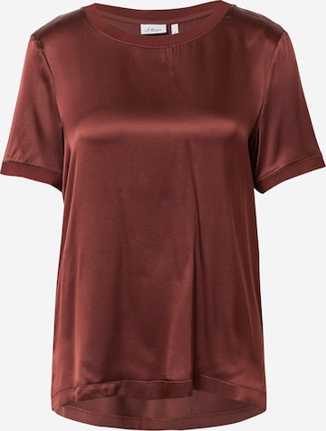 s.Oliver BLACK LABEL Blouse in Rood: voorkant