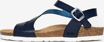 Bayton - Sandalias con hebilla 'Jaeva' en azul: frente