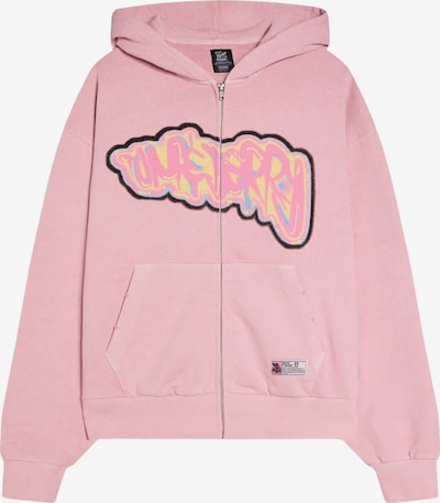 Bershka Collegetakki 'TOM&JERRY' värissä taivaansininen / keltainen / roosa / musta, Tuotenäkymä