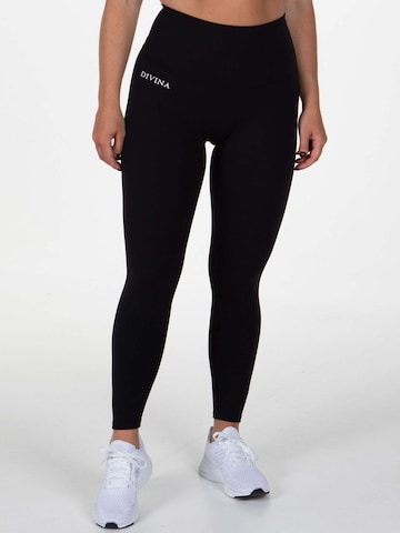 Divina Skinny Sportbroek 'Ortus' in Zwart
