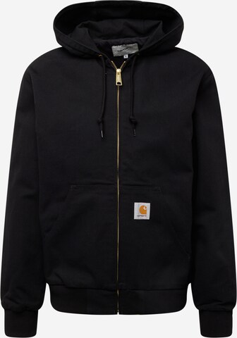 Carhartt WIPPrijelazna jakna - crna boja: prednji dio