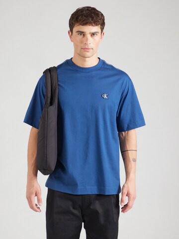 Calvin Klein Jeans T-shirt i blå: framsida
