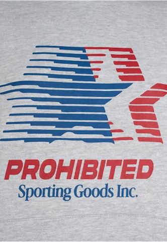 Prohibited - Sweatshirt 'Sporting Goods' em cinzento