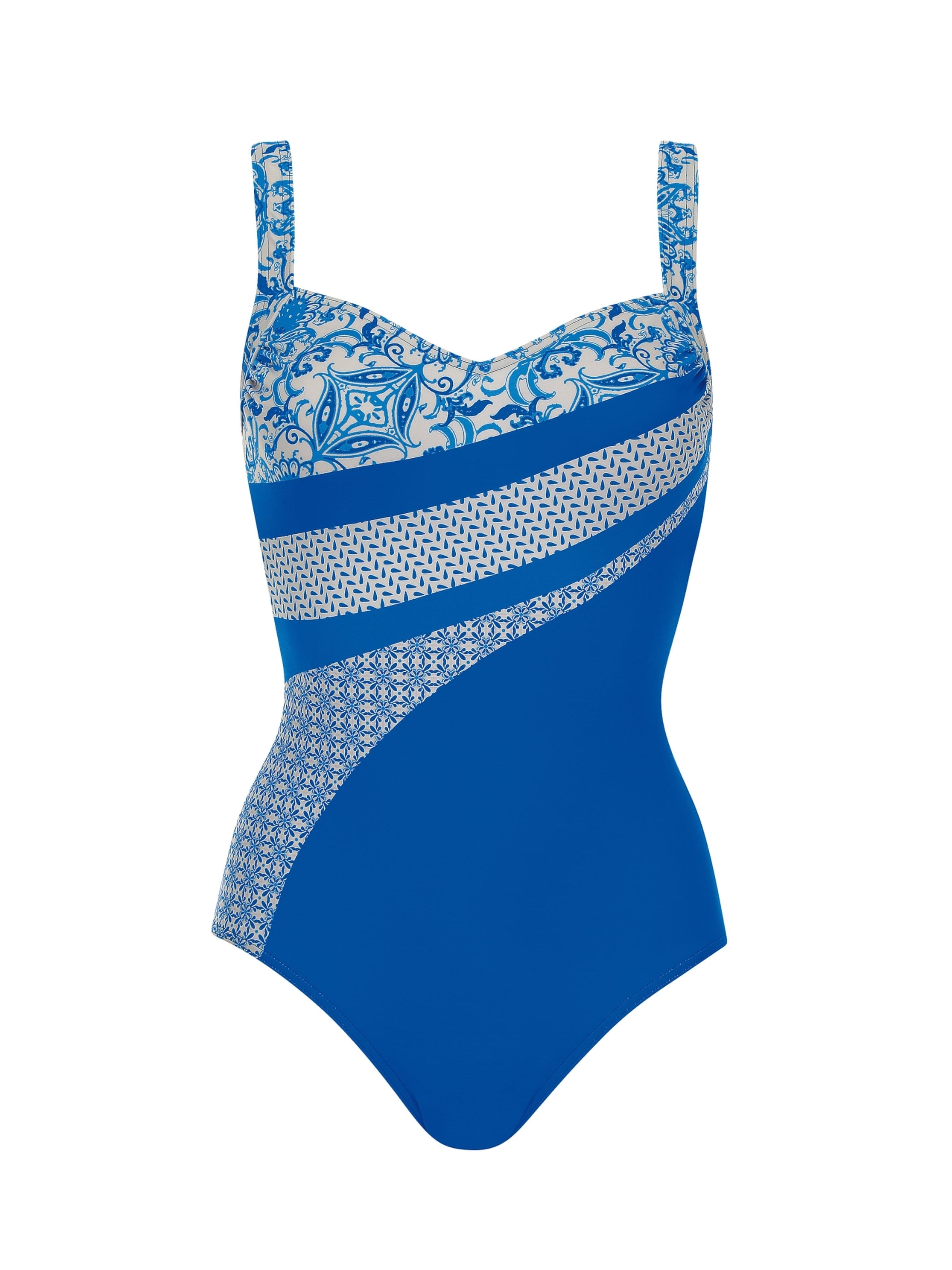 SUNFLAIR Bustier Badpak in Blauw: voorkant