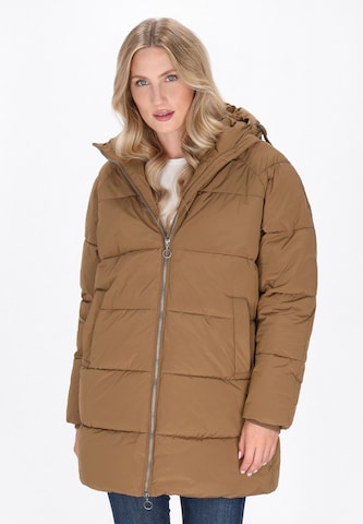 DreiMaster Maritim Wintermantel in Beige: voorkant
