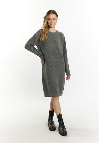 DreiMaster Vintage Knit dress 'Incus' in Grey