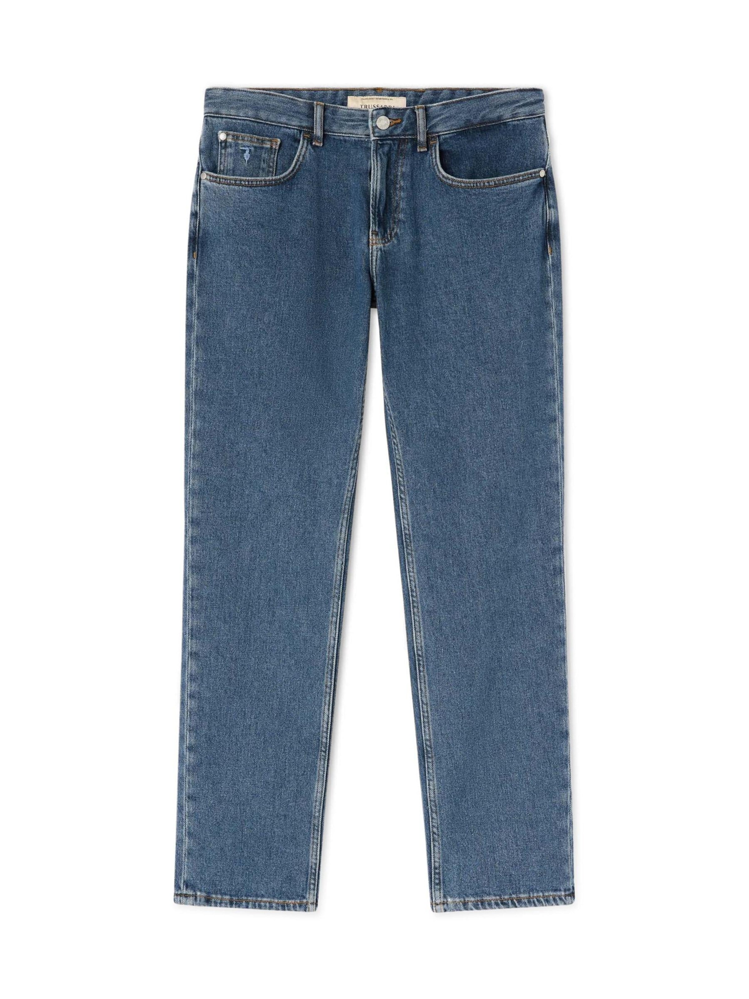 Jean Trussardi en bleu : devant