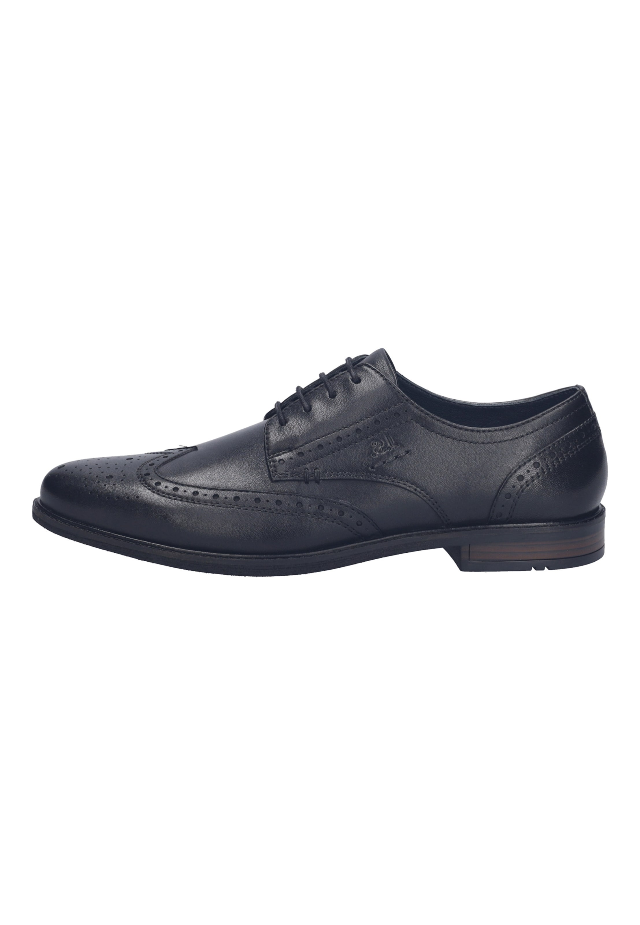 JOSEF SEIBEL Schnürschuh 02 in Schwarz: Vorderseite