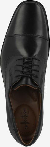 CLARKS Halbschuhe 'Tilden Cap' in Schwarz