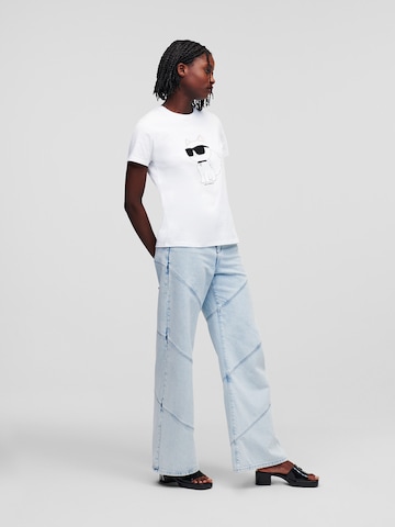 Karl Lagerfeld Μπλουζάκι 'Ikonik 2.0' σε λευκό