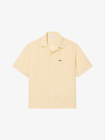 LACOSTE Comfort fit Button Up Shirt in Beige: front
