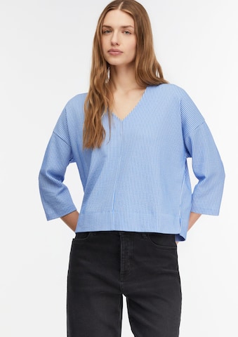 Sweat-shirt COMMA en bleu : devant