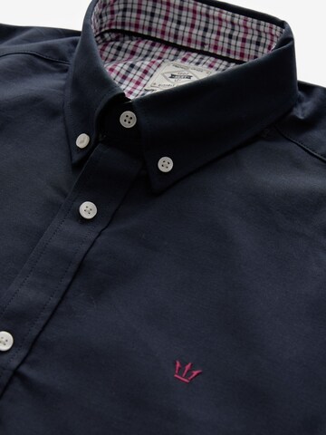 Next Regular fit Button Up Shirt in Blue