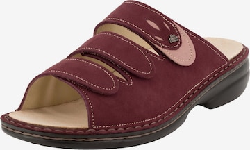Finn Comfort Mules 'KOS' in Red: front