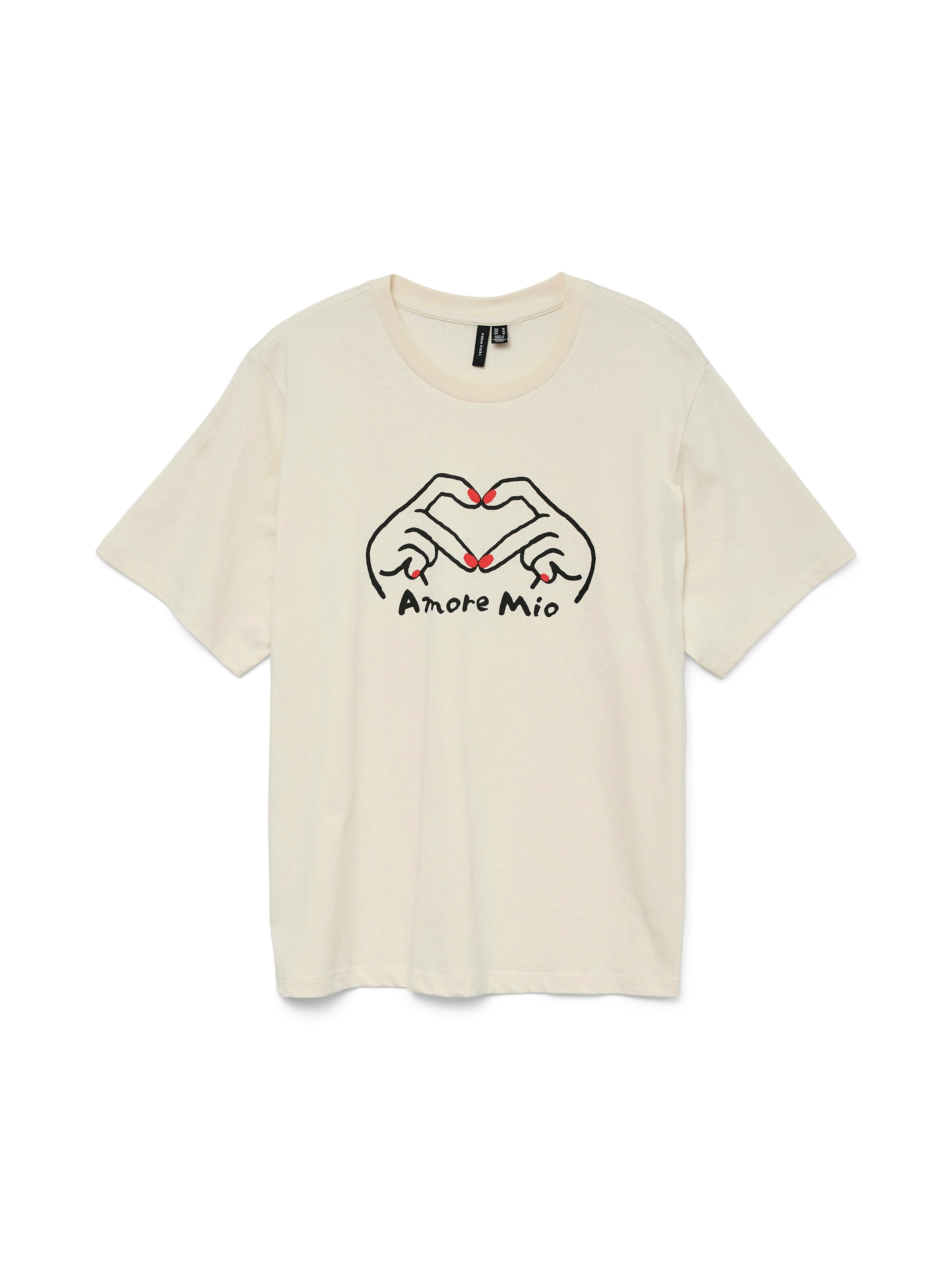 VERO MODA - Camiseta 'VMValerie Caty' en beige: frente